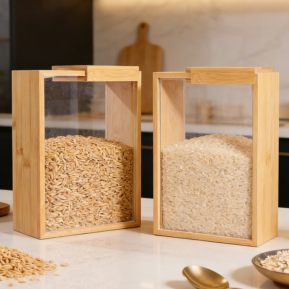 E9 1Pcs Bamboo Cereal Rice Sto – Food Storage Lidl Bewertung und Preis