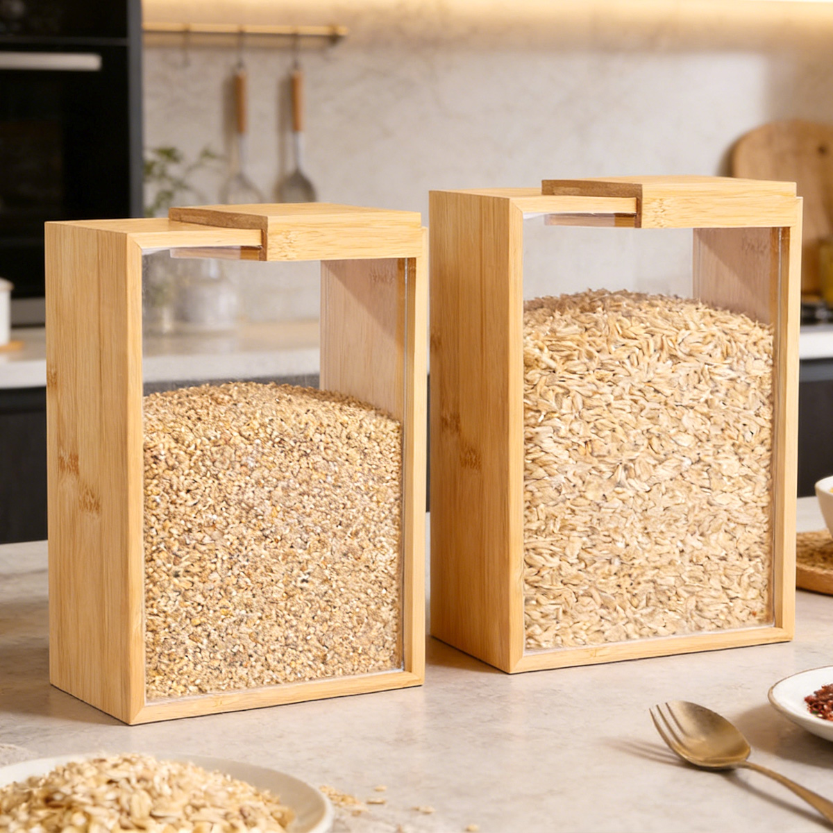 E9 1Pcs Bamboo Cereal Rice Sto – Food Storage Lidl Bewertung und Preis
