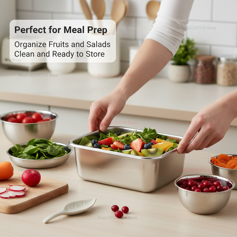 Plate Stainless Steel Food Con – Food Storage Bowls Bewertung und Preis