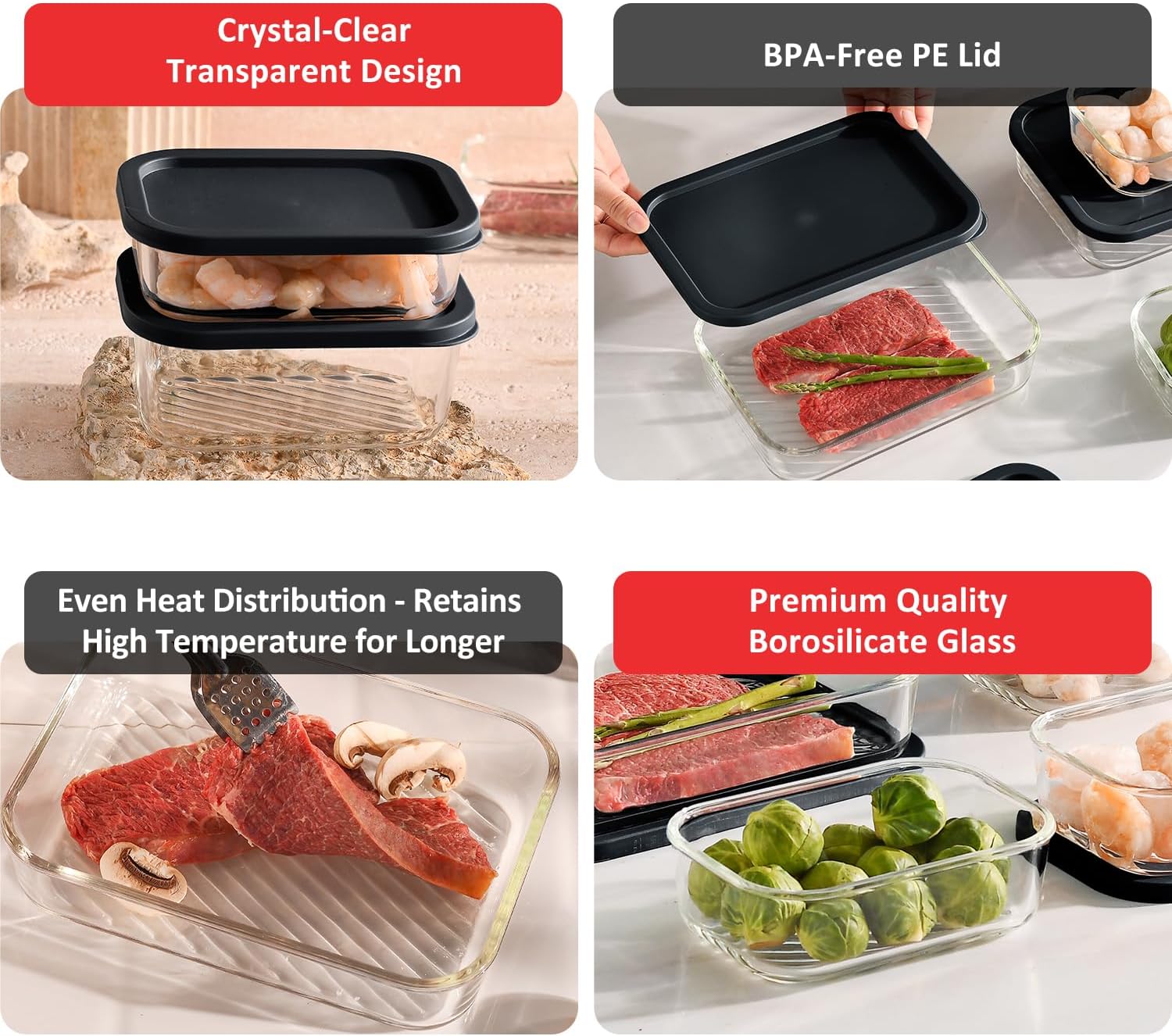 7 Pack Glass Meal Prep Contain – Glass Meal Prep Container Bewertung und Preis