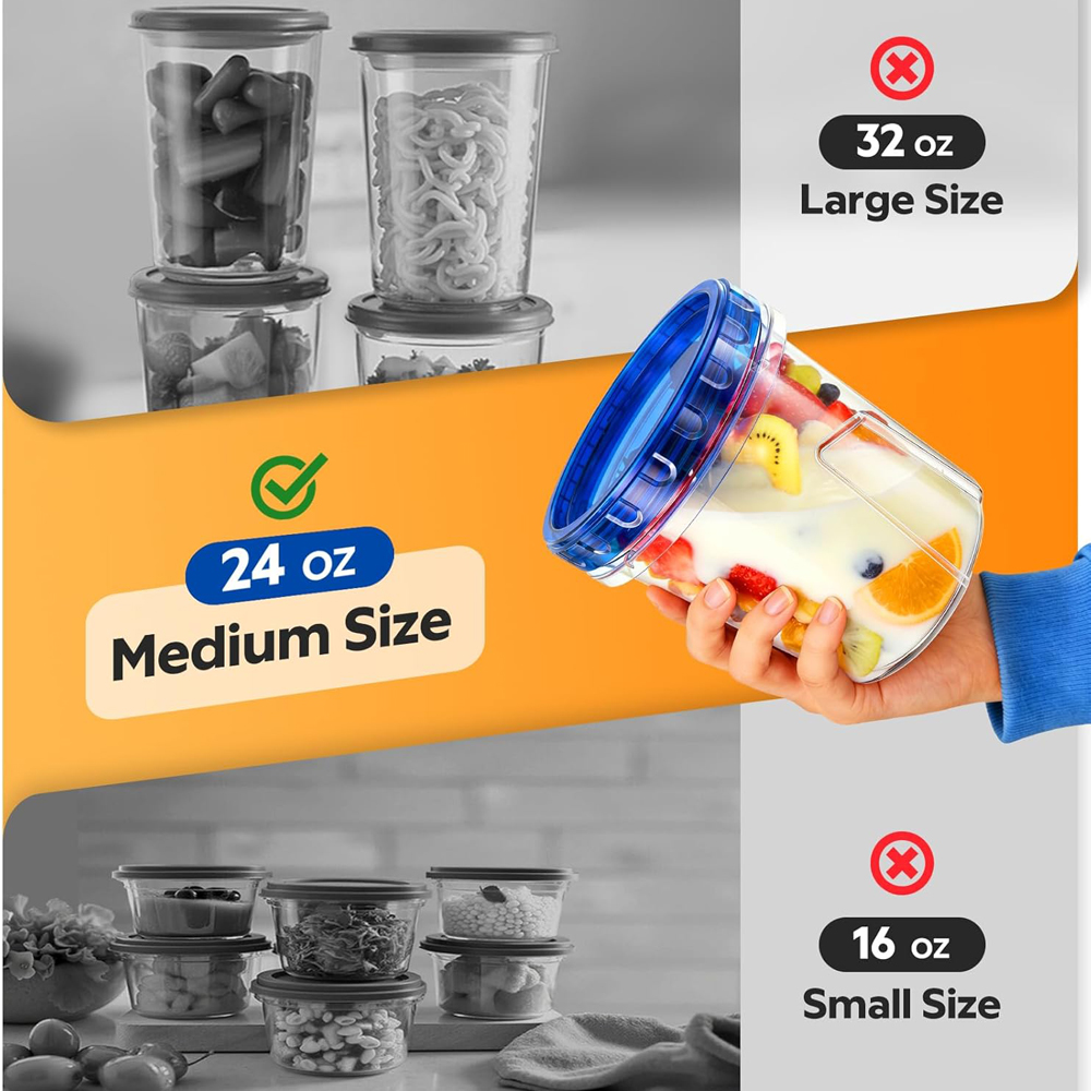 Freezer Storage Containers Air – Food Storage Stackable Containers Bewertung und Preis