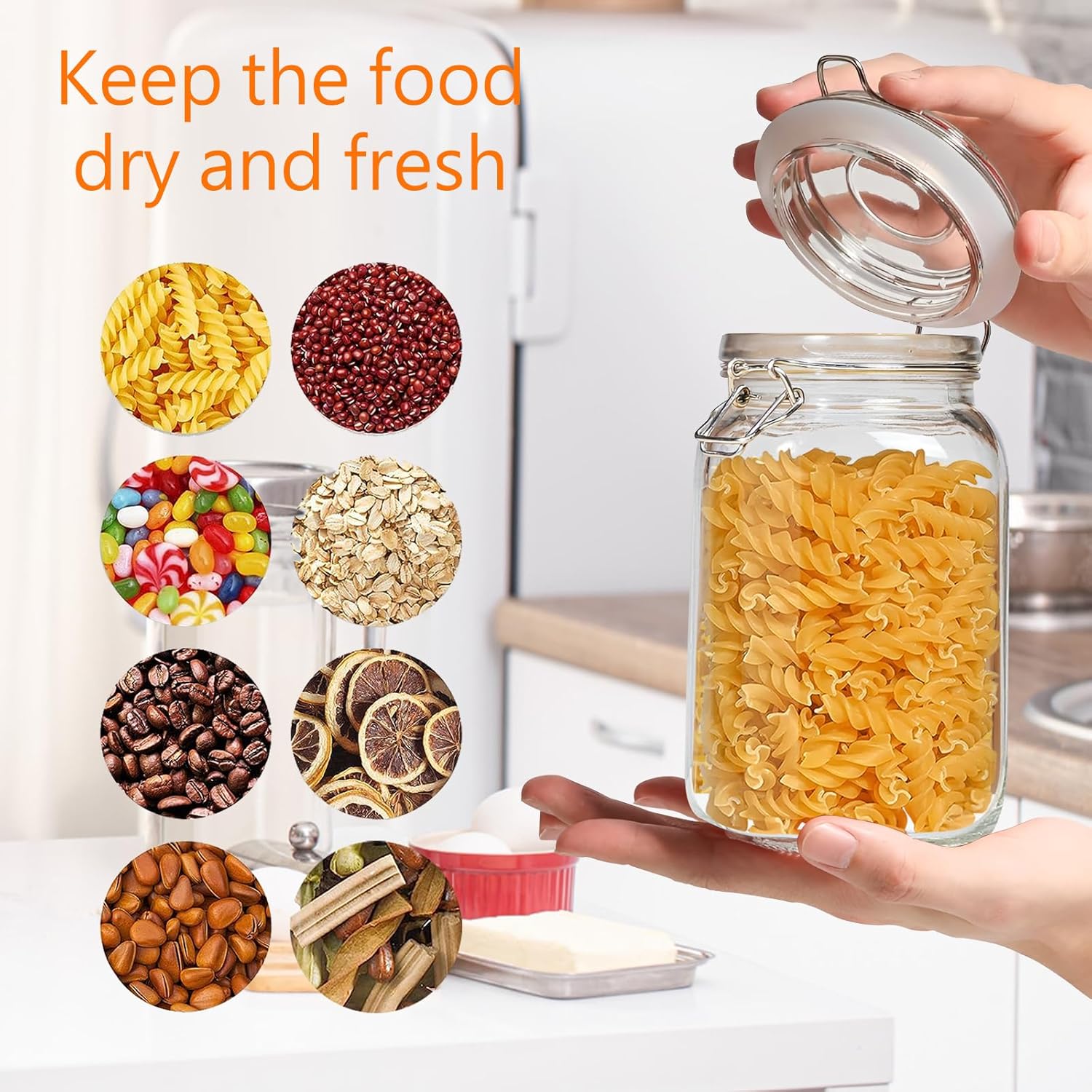 Clear Food Storage Jars 50oz S – Food Storage Glass Jar Bewertung und Preis