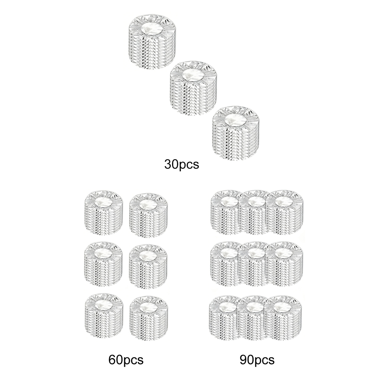 30/60/90PCS Aluminum Foil Insu – Food Storage To Keep Warm Bewertung und Preis