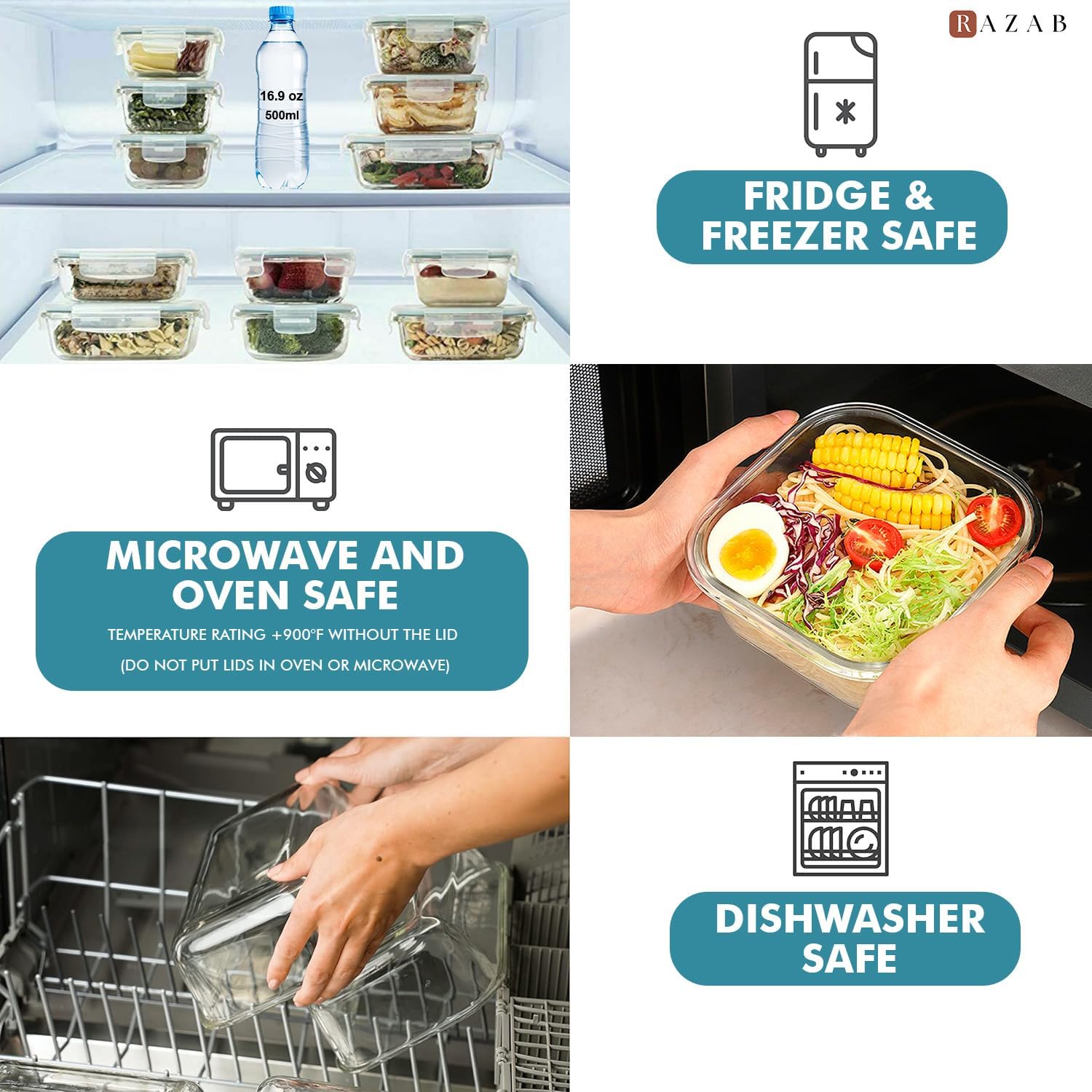 24 Pc Airtight Glass Food Stor – Glass Meal Prep Container Bewertung und Preis