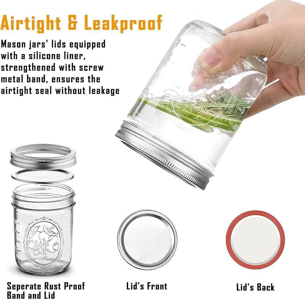 16oz Wide Mouth Mason Jars wit – Mason Jar Wide Mouth Bewertung und Preis