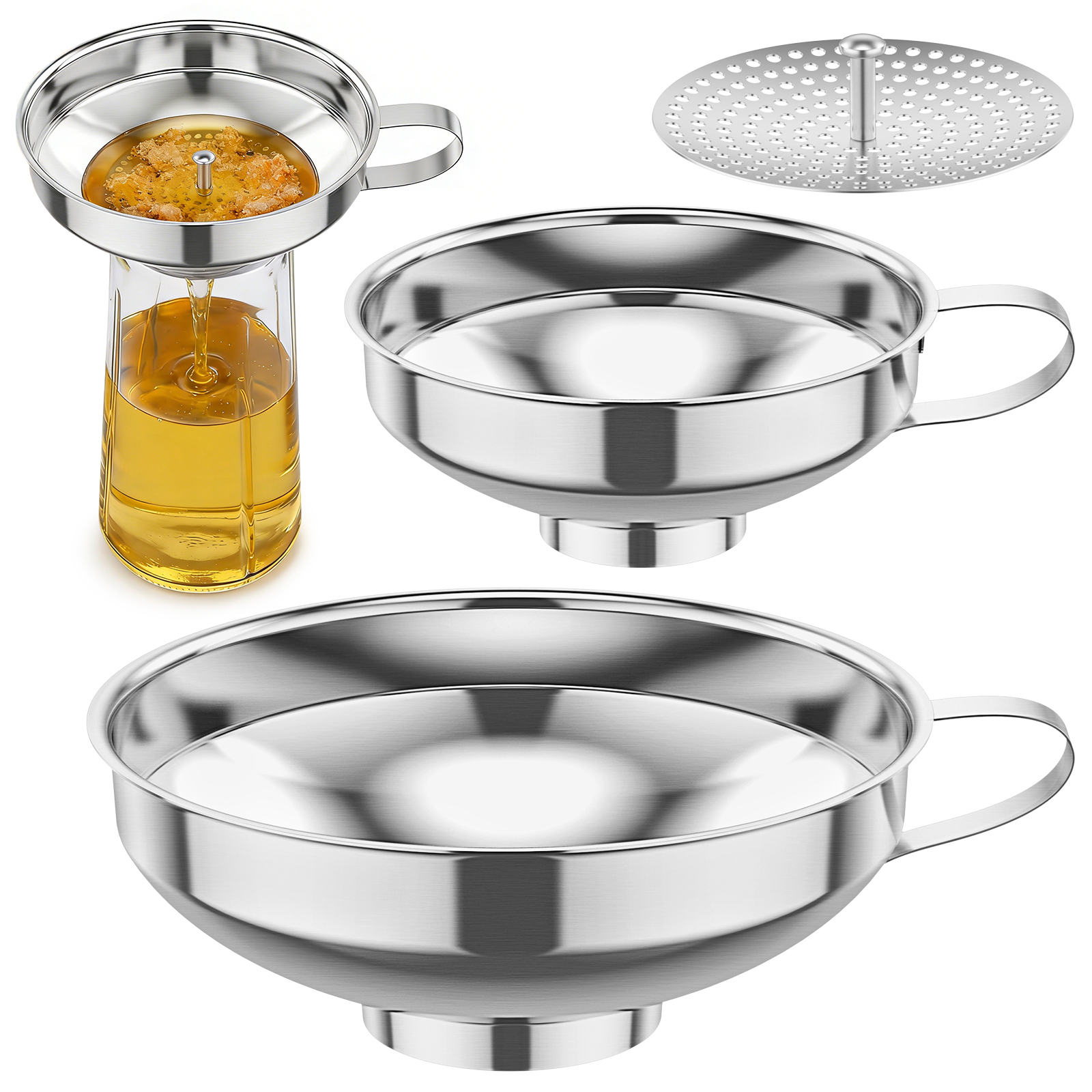 3Pack Canning Funnel with Stra – Mason Jar Wide Mouth Bewertung und Preis