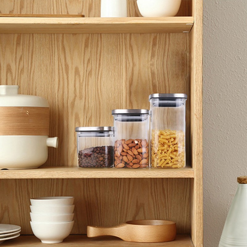 Square Glass Jars With Stainle – Food Storage Lidl Bewertung und Preis