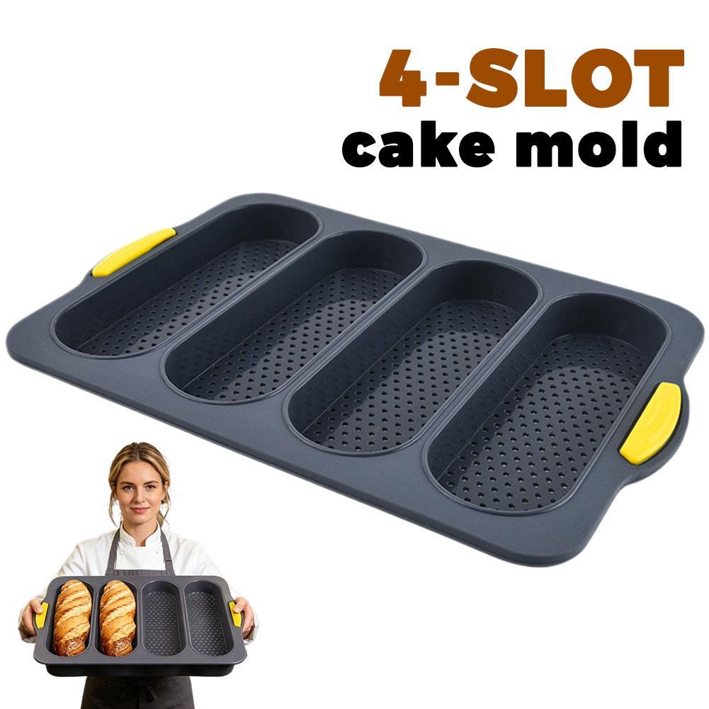 4-Slot Silicone Bread Mold, Fo – Food Storage Table Bewertung und Preis