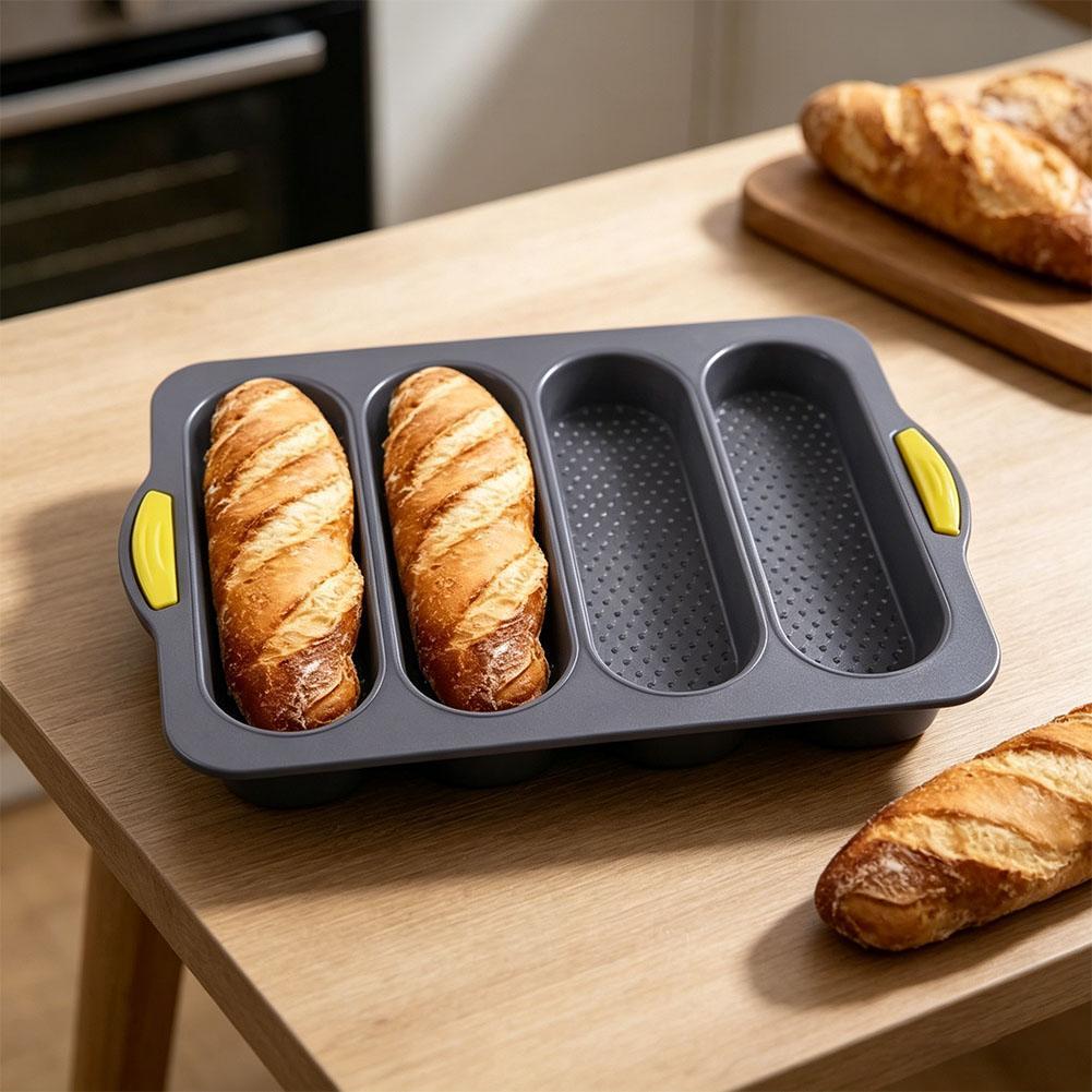 4-Slot Silicone Bread Mold, Fo – Food Storage Table Bewertung und Preis