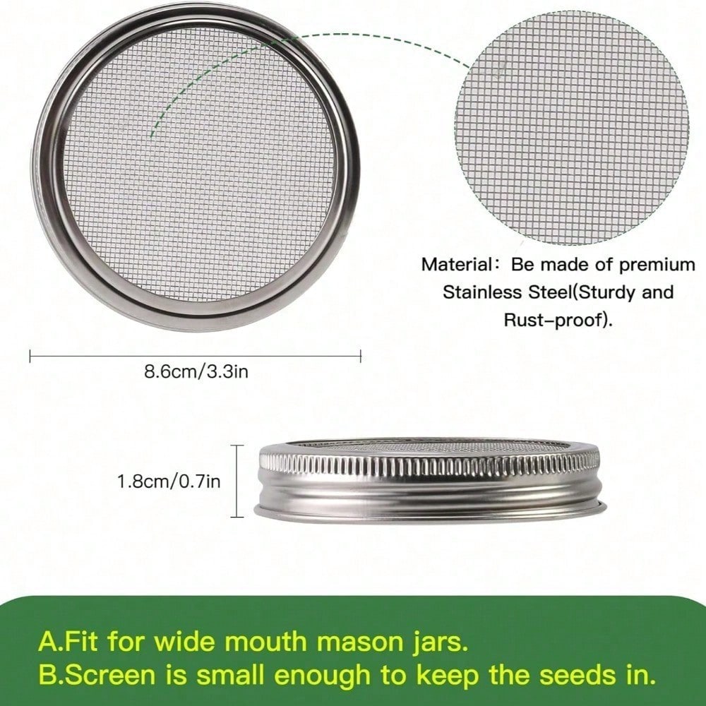 9pcs Sprouting Lids Growing Ki – Mason Jar Wide Mouth Bewertung und Preis