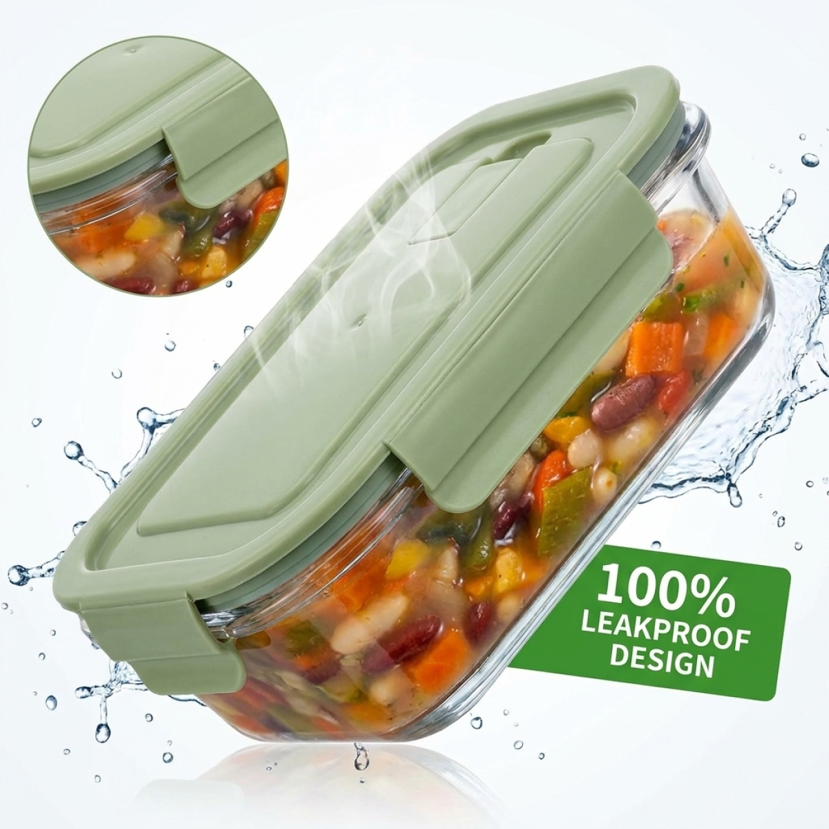 Borosilicate glass lunch box w – Glass Meal Prep Container Bewertung und Preis