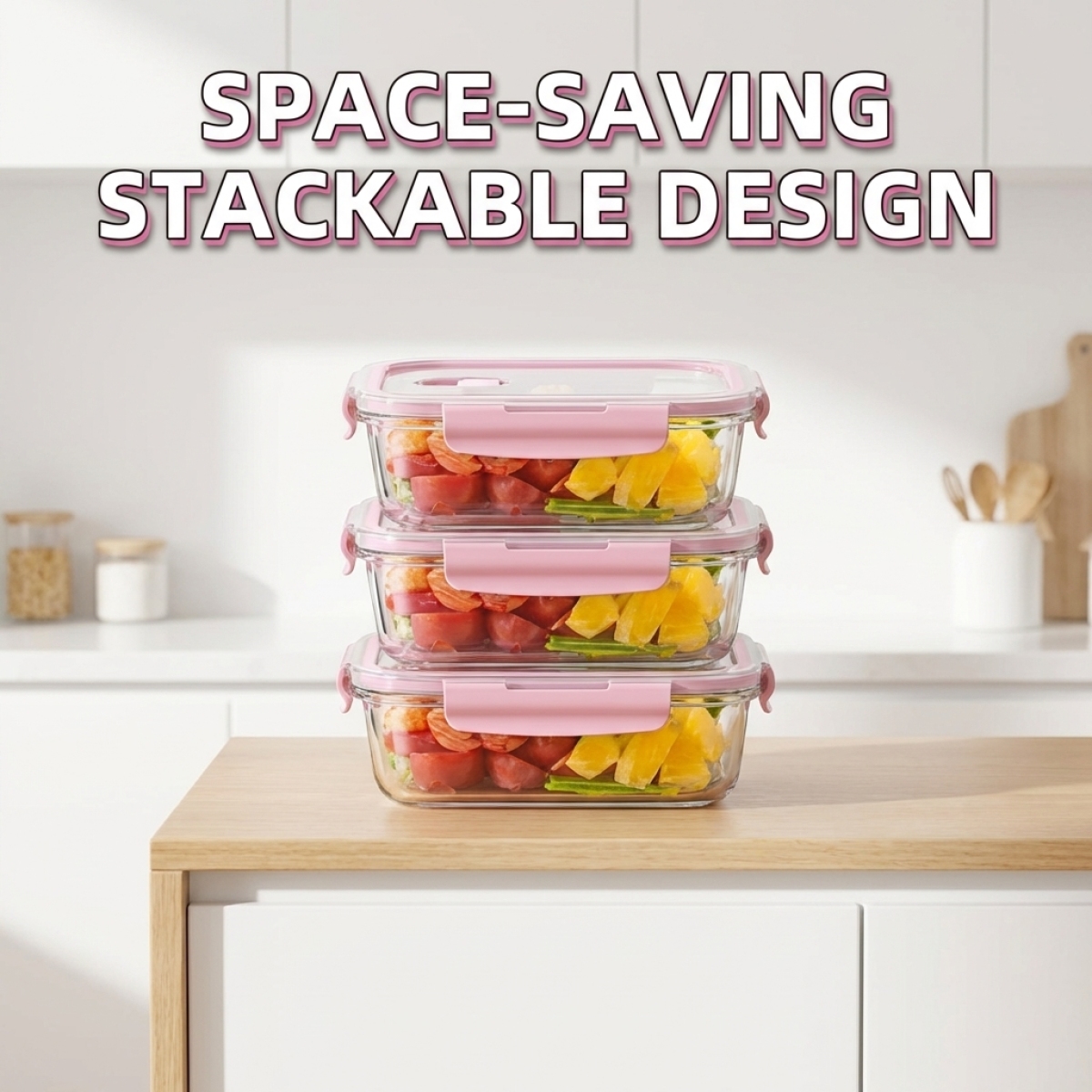 Cute Pink Glass Food Container – Glass Meal Prep Container Bewertung und Preis
