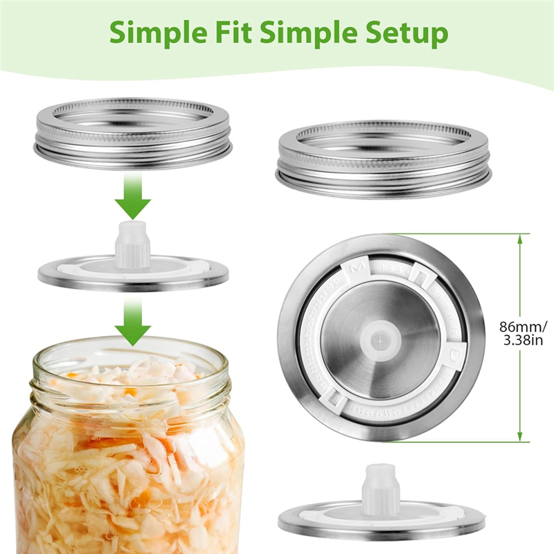 4 Stainless Steel Fermentation – Mason Jar Wide Mouth Bewertung und Preis