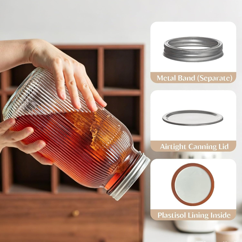 2PCS Wide-Mouth Glass Mason Ja – Food Storage Lidl Bewertung und Preis