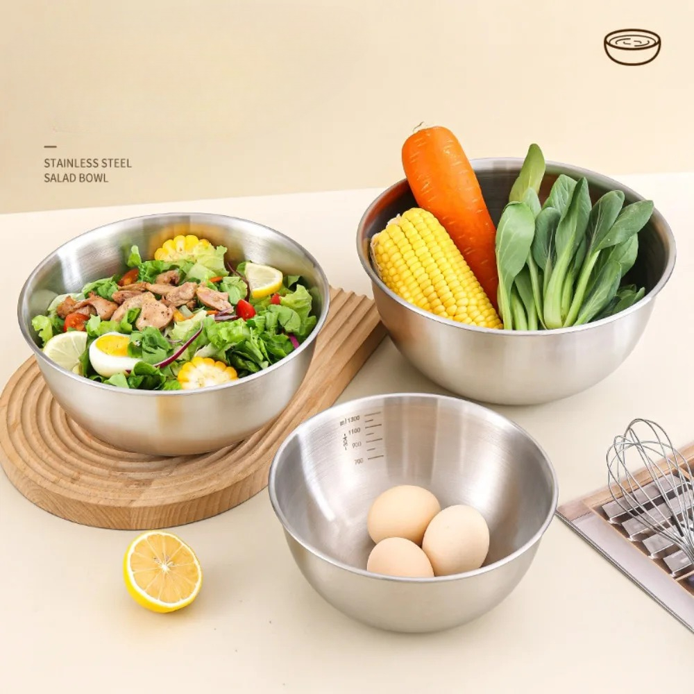 3pcs Stainless Steel Bowl Set  – Food Storage Bowls Bewertung und Preis