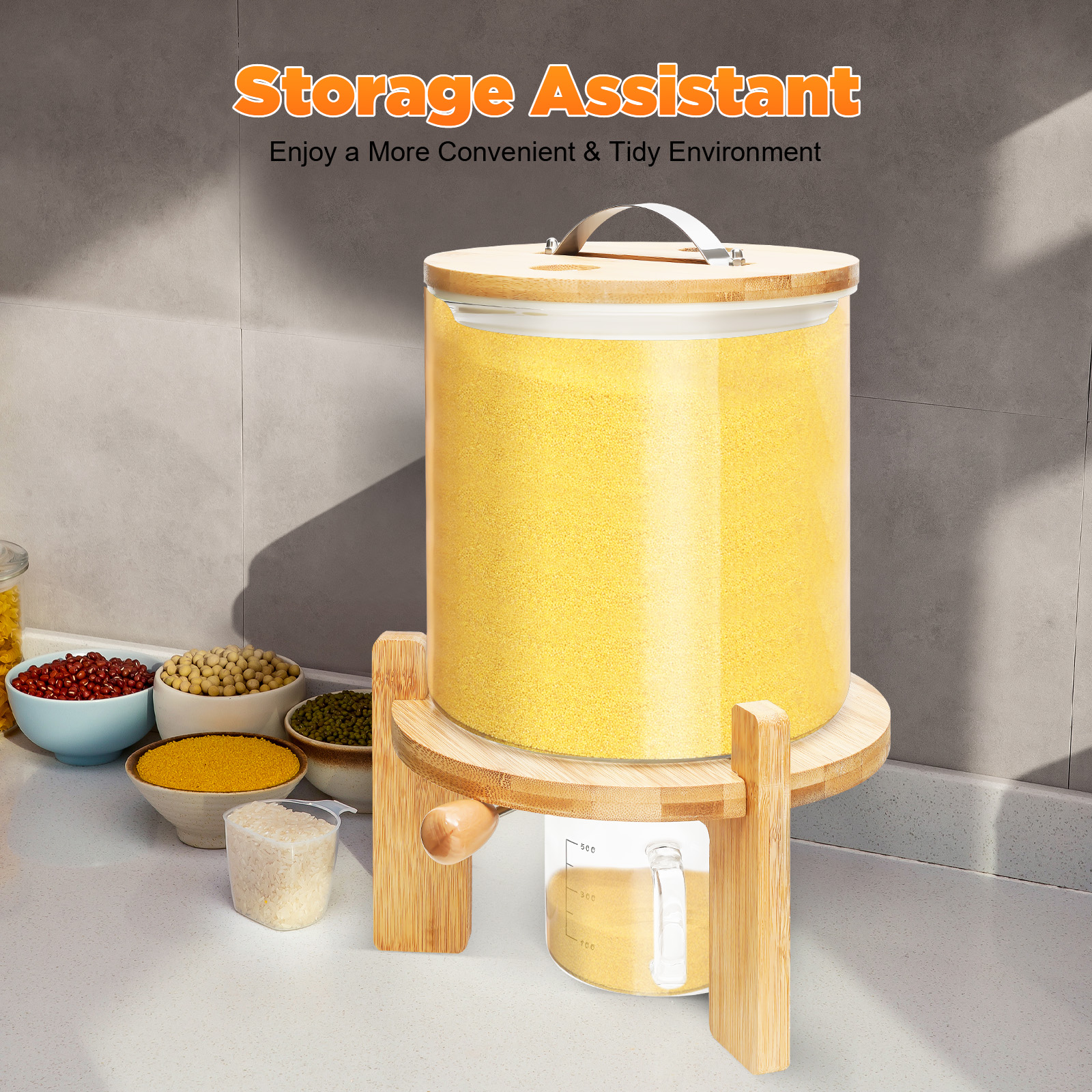 Capacity Airtight Glass Dry Fo – Food Storage Lidl Bewertung und Preis