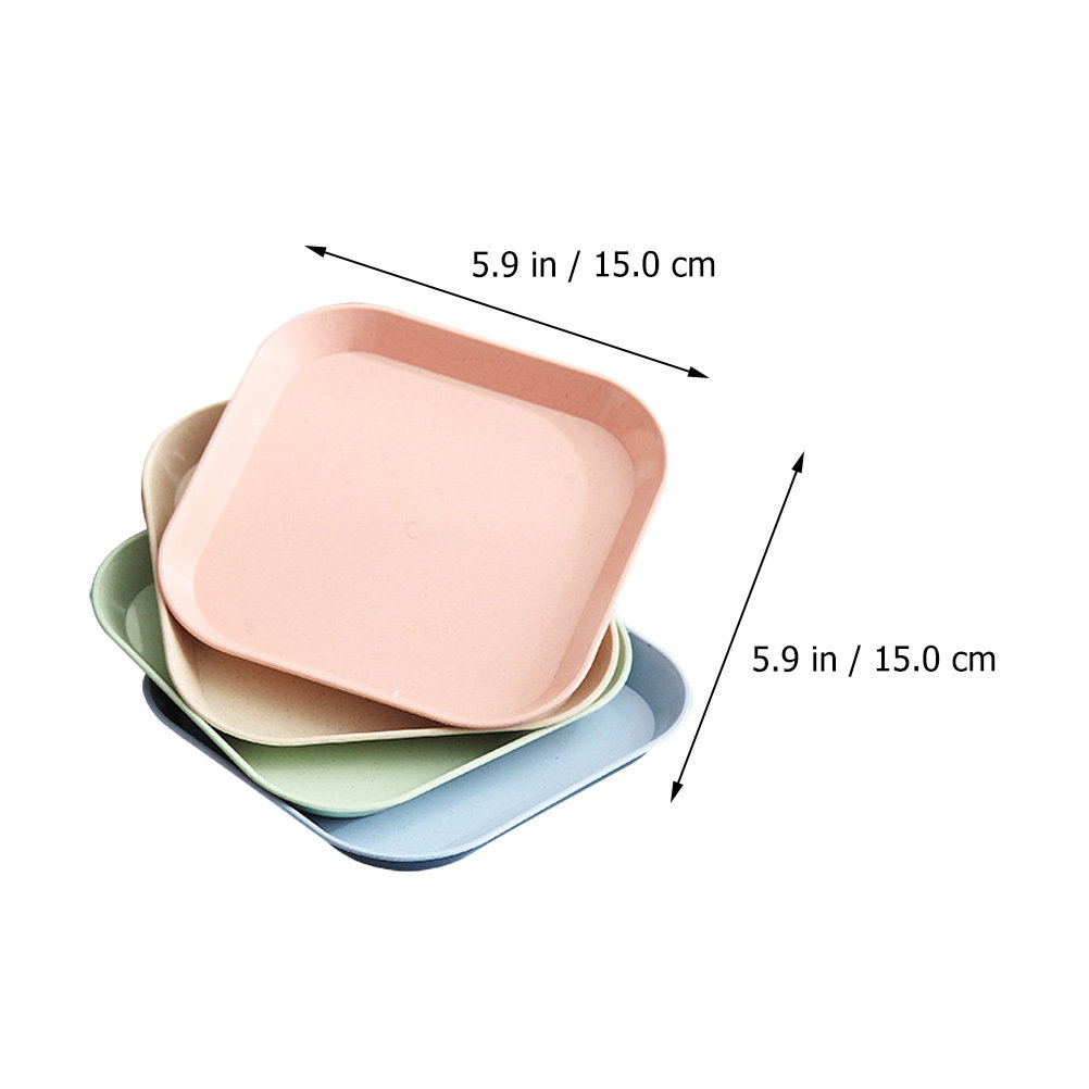 8Pcs Wheat Straw Storage Plate – Food Storage Table Bewertung und Preis