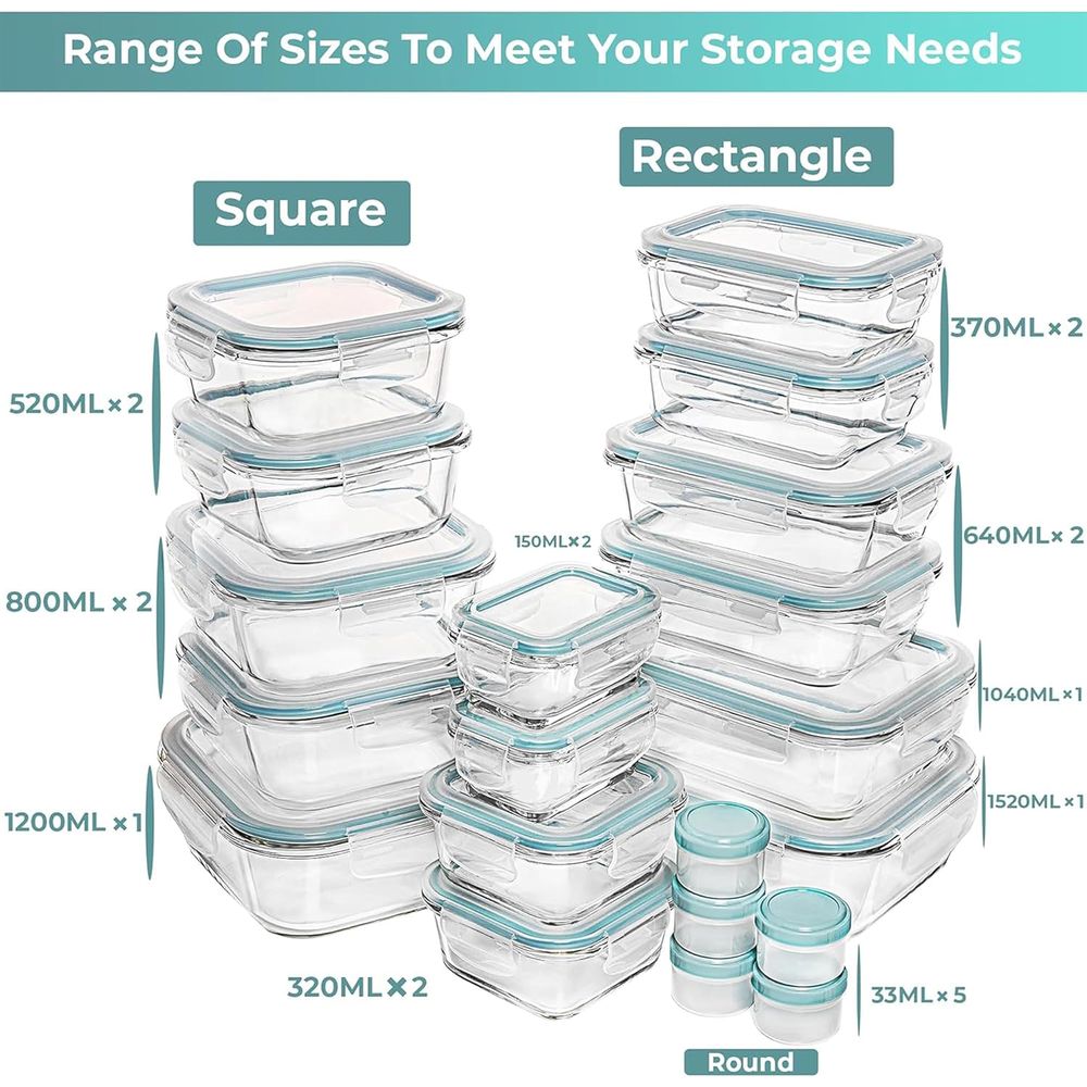 Pc Set Glass Food Storage Cont – Food Storage Box Set Bewertung und Preis