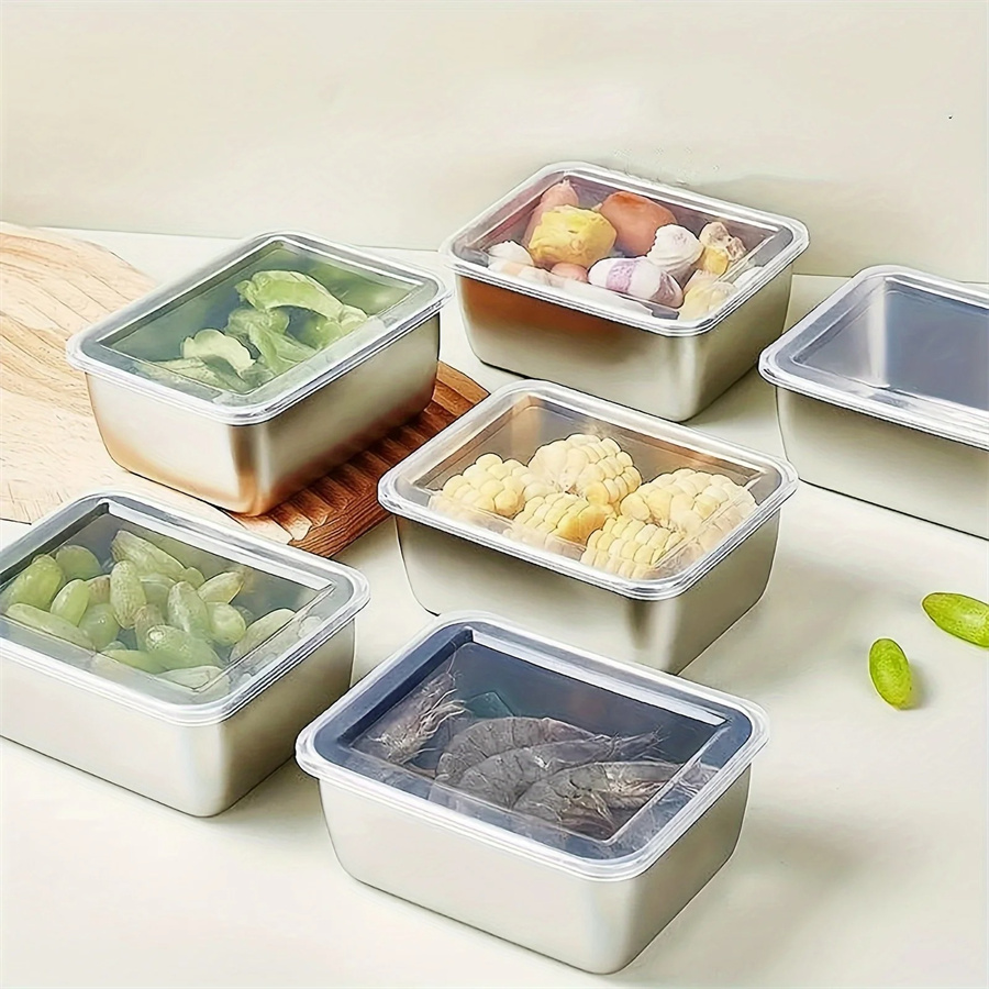 1/3/5pcs Stainless Steel Food  – Food Storage Box Set Bewertung und Preis