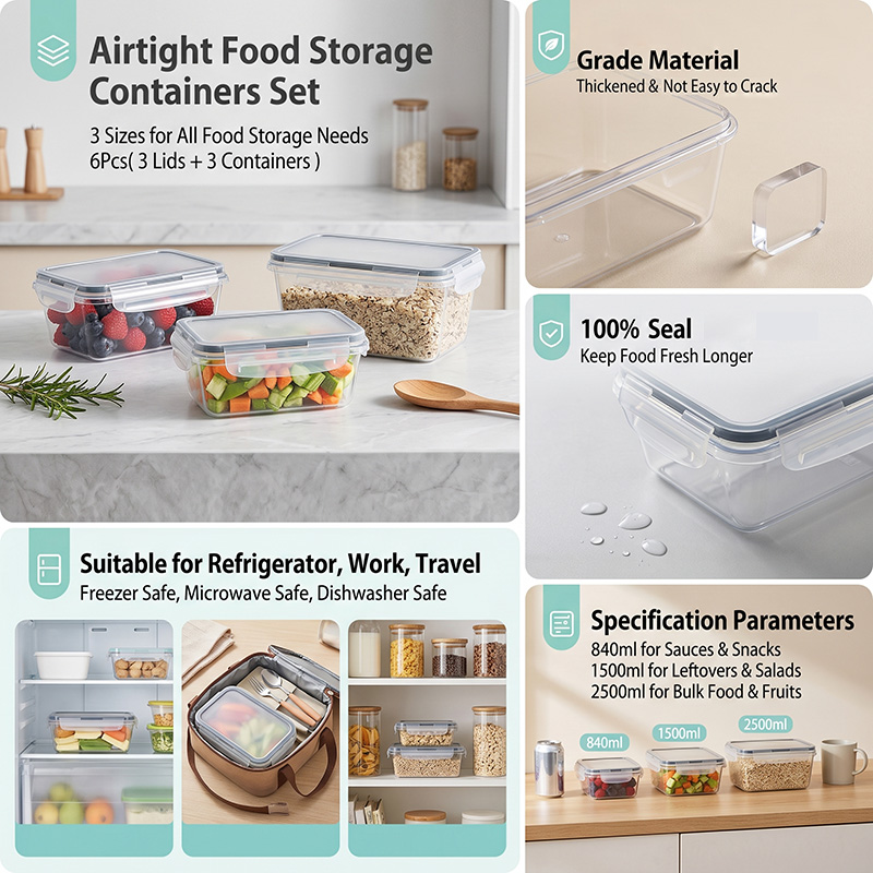 34PCS-Assorted Size Airtight F – Food Storage Stackable Containers Bewertung und Preis