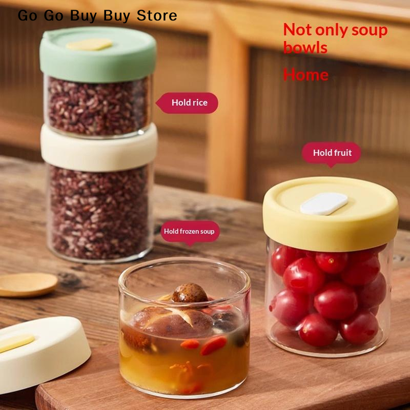 【ST】1Pc 240/400ML Glass Food S – Food Storage Heat Bewertung und Preis