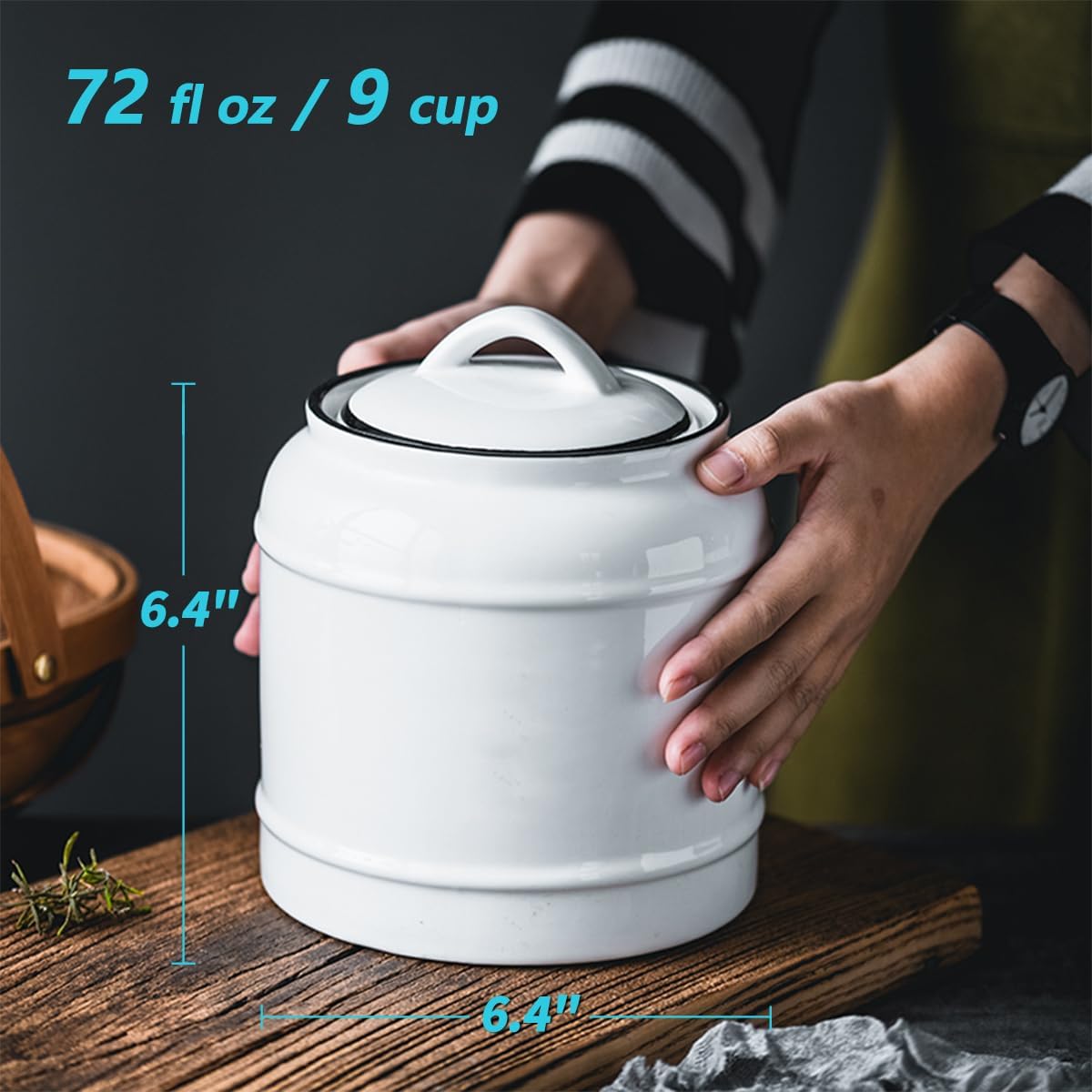 9cup/72oz Ceramic Jar for Dry  – Food Storage Jars & Containers Bewertung und Preis