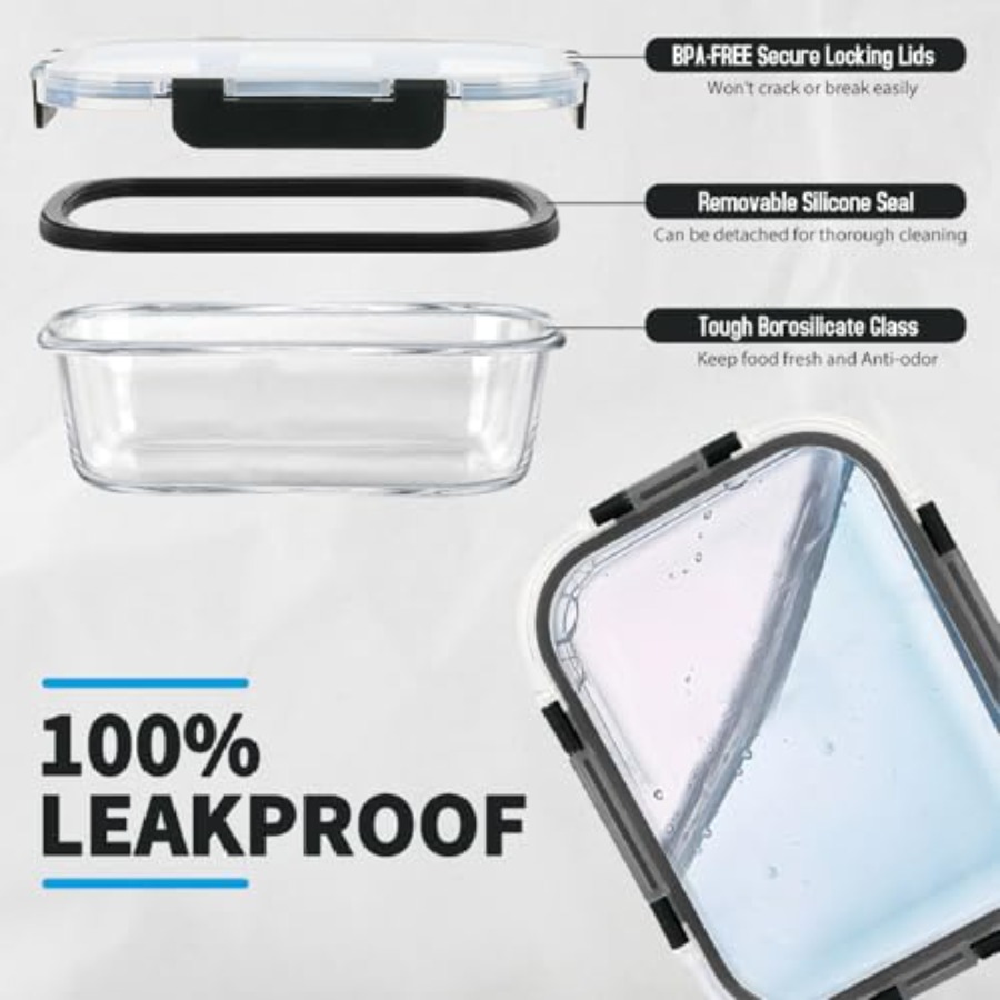 42pcs Glass Food Storage Conta – Food Storage Lidl Bewertung und Preis