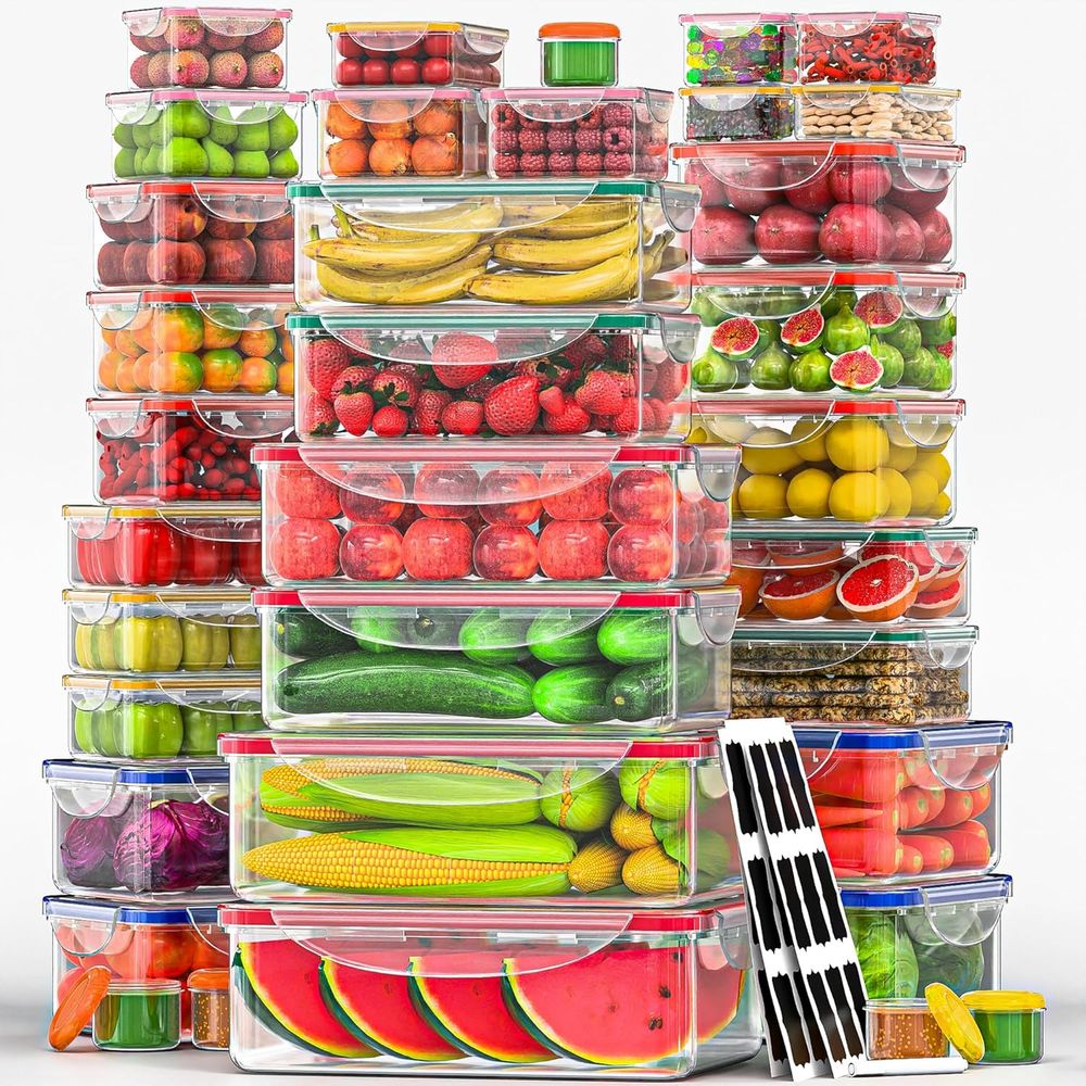70 Pcs Large Food Storage Cont – Food Storage Box Set Bewertung und Preis