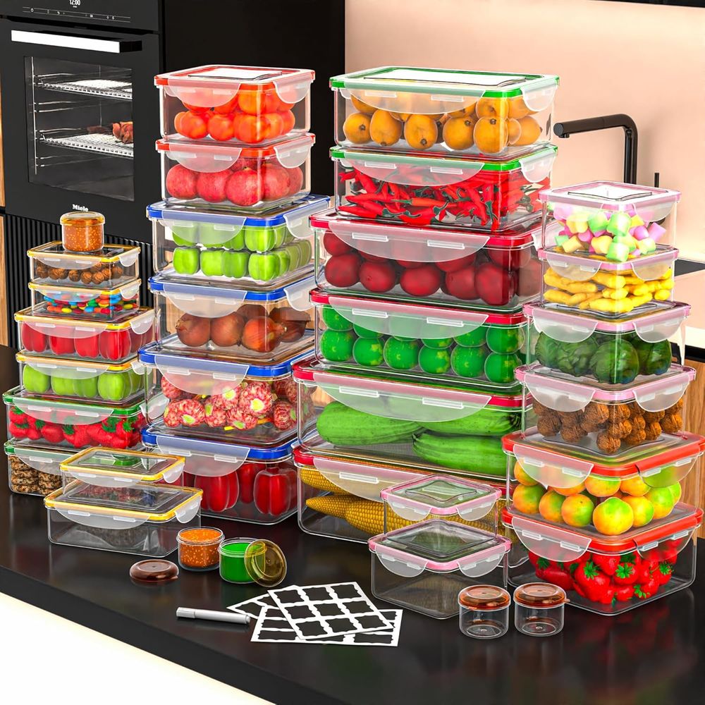 70 Pcs Large Food Storage Cont – Food Storage Box Set Bewertung und Preis