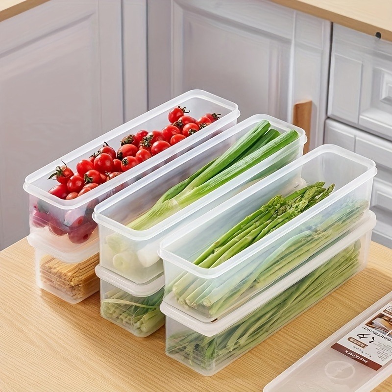 4 Pcs Long Rectangular Food St – Food Storage Refrigerator Bewertung und Preis
